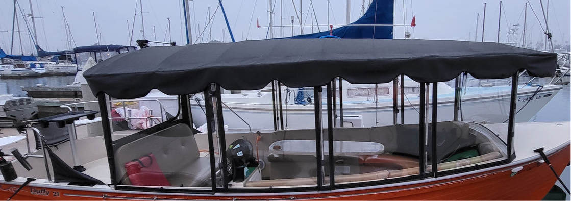Window Enclosure for 21’ Duffy Sun cruiser
