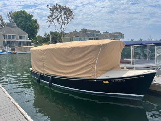 16' duffy down to windows  canvas cover for Duffy