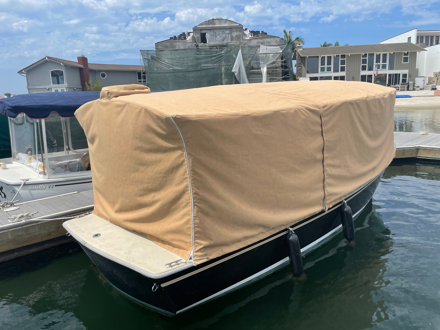 16' duffy down to windows canvas cover for Duffy