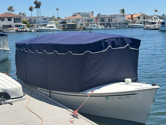Roll up cover with scallops