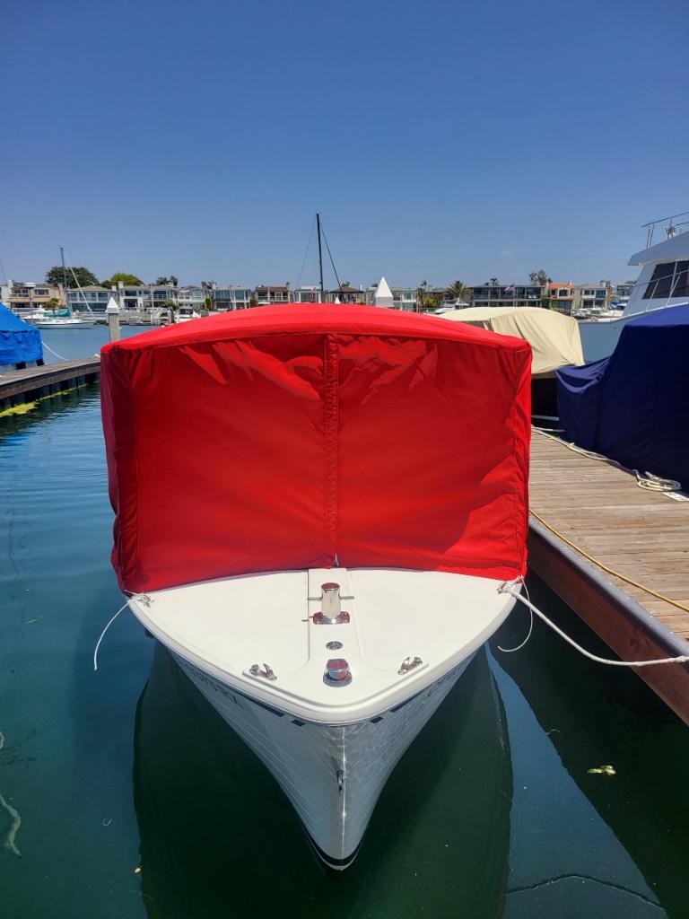 18' Canvas cover down to windows for Duffy boat