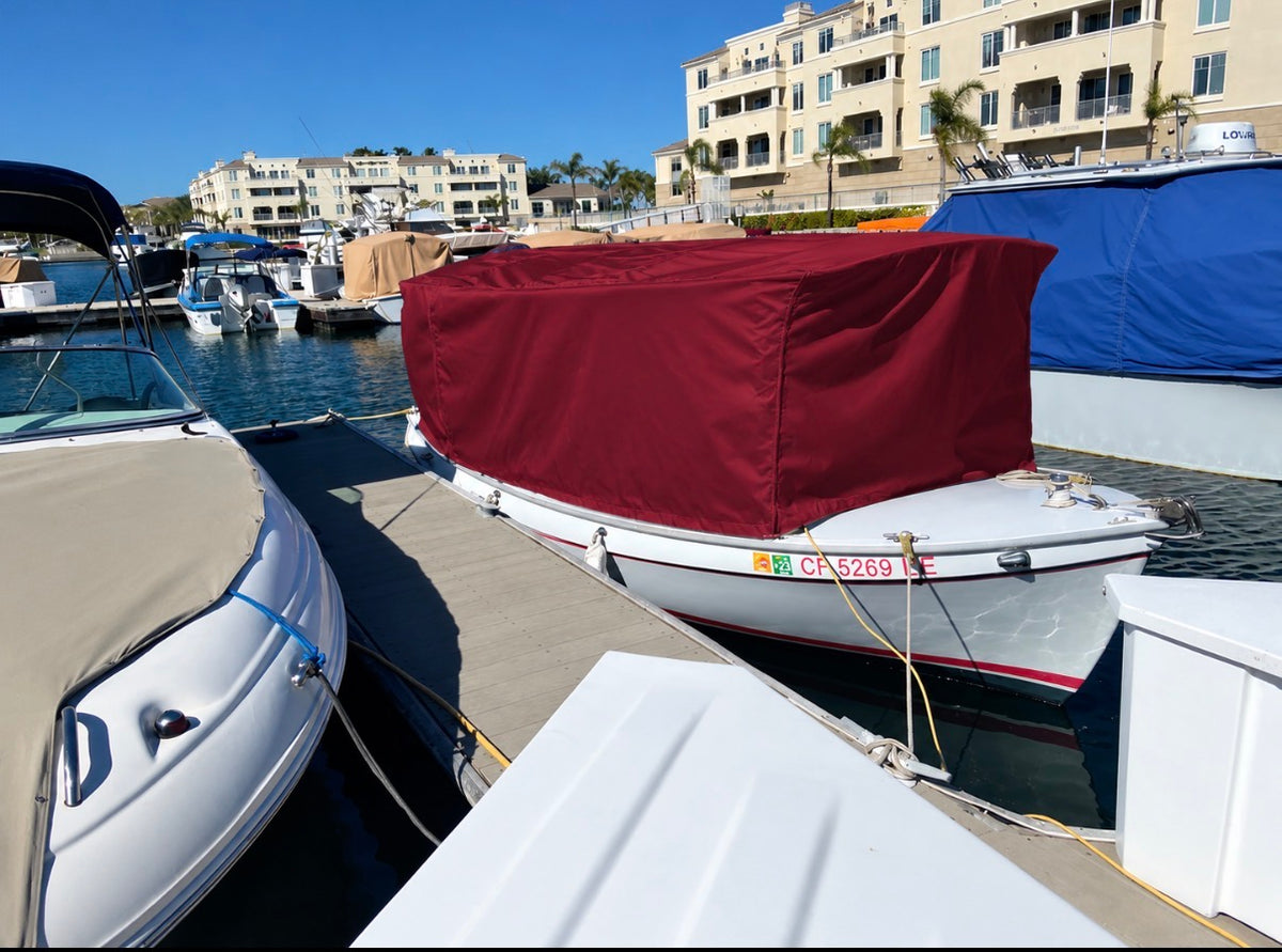 18' Canvas cover down to windows for Duffy boat