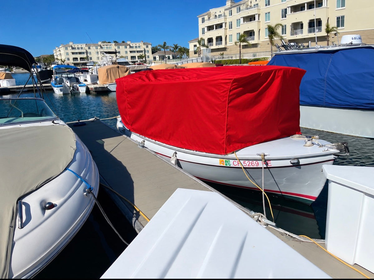 18' Canvas cover down to windows for Duffy boat