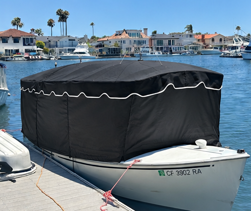 Roll up cover with scallops