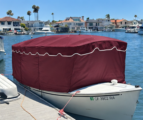 Roll up cover with scallops