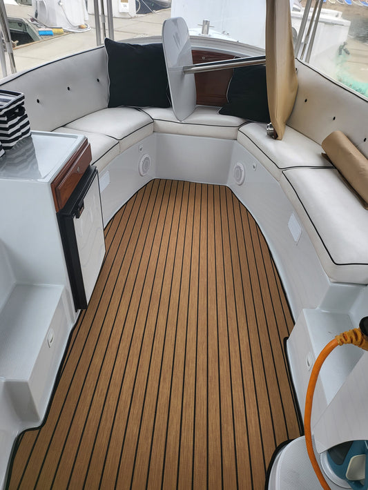 Teak woven carpet for your Duffy
